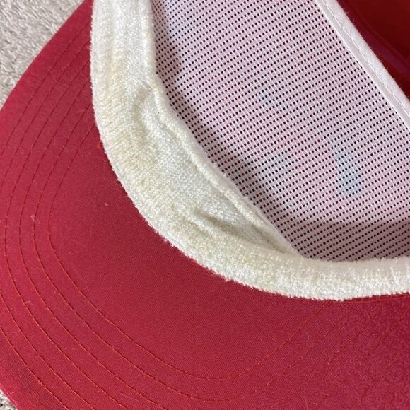 Vintage 90s Coca Cola Red Snap Back Trucker Style Hat - Picture 5 of 13